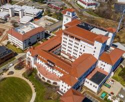 Aerial picture of the Montclair State University campus